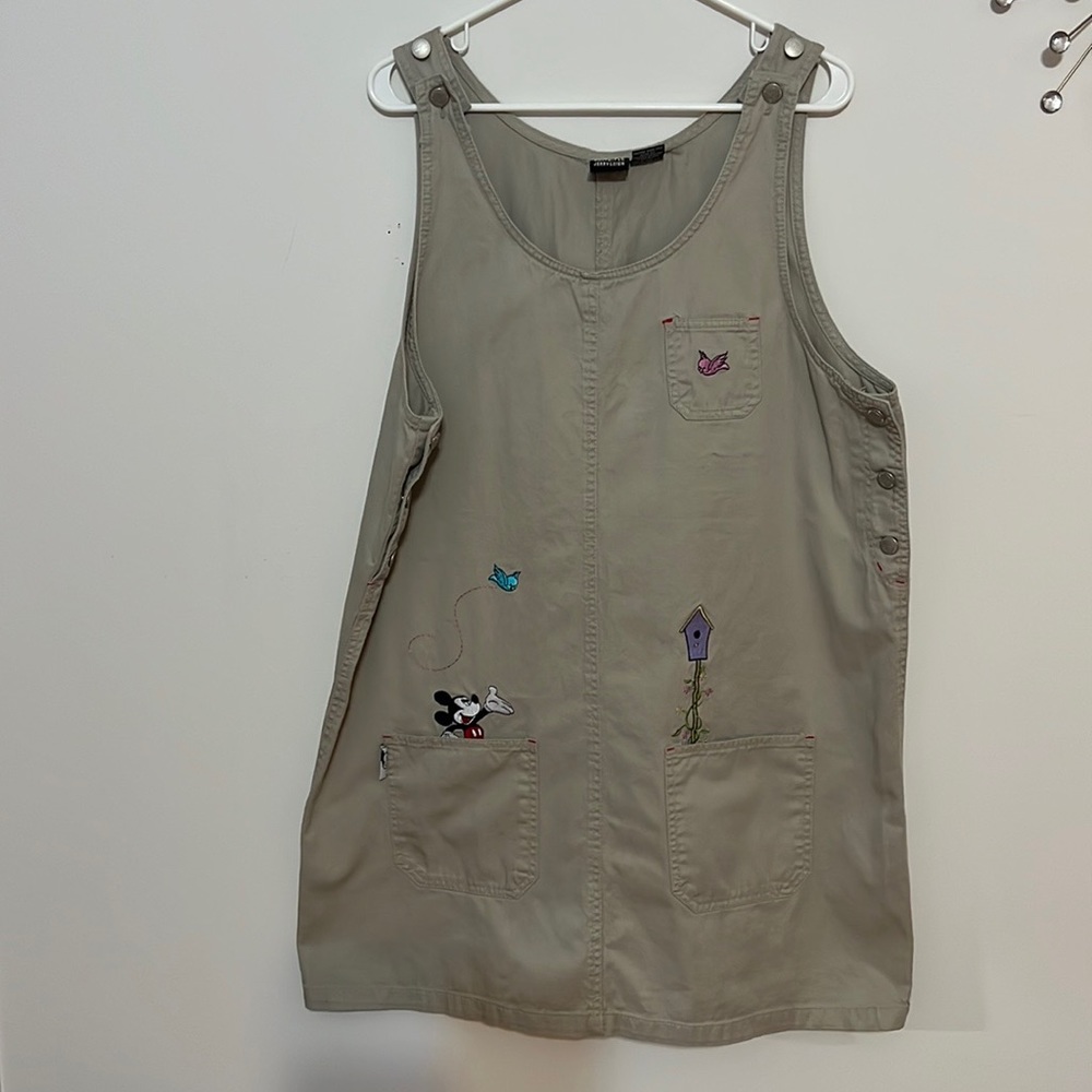 Mickey Unlimited Jerry Leígh Khaki Jumper Dress